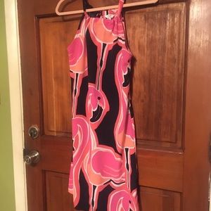 Pink Flamingo Dress Crown and Ivy Size Small.